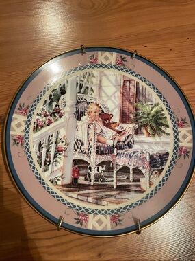 Trisha Romance Collector Plate “A Moment’s Rest”